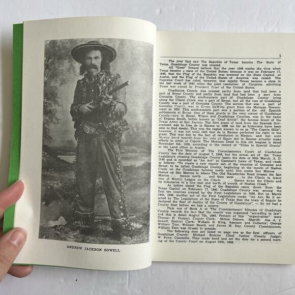 An Authentic History of Guadalupe County TX by Willie Mae Weinert 1976 Softcover - Picture 5 of 7